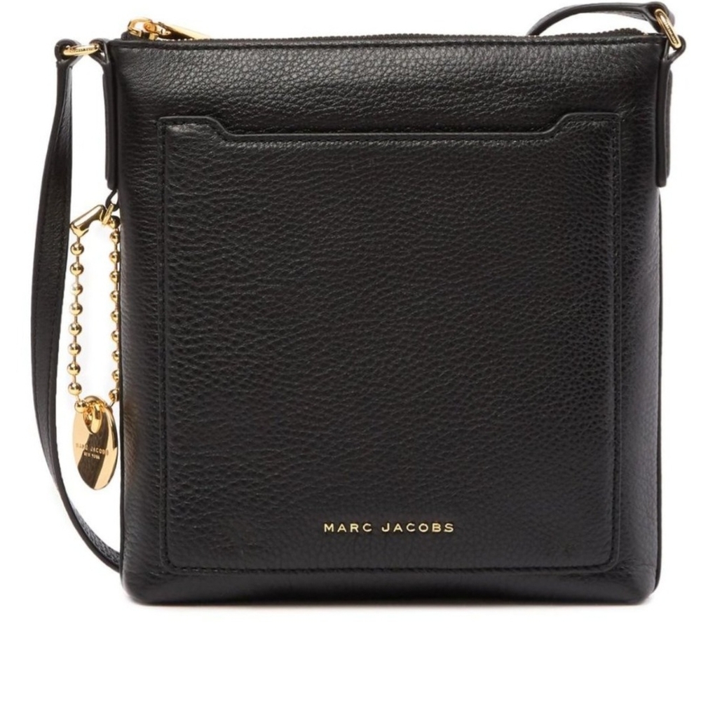 Marc Jacobs Tourist NS Leather Crossbody Bag in Black